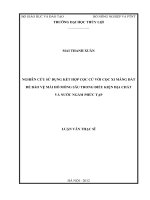 Luận văn thạc sĩ Xây dựng công trình thủy: Nghiên cứu sử dụng kết cấu cọc cừ với cọc xi măng đất để bảo vệ mái hố móng sâu trong điều kiện địa chất và nước ngầm phức tạp