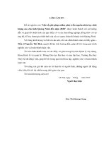 Luận văn thạc sĩ Kinh tế Tài nguyên thiên nhiên và Môi trường: Một số giải pháp nhằm phát triển nguồn nhân lực chất lượng cao cho tỉnh Quảng Ninh đến năm 2020