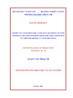 Luận văn thạc sĩ Cấp thoát nước: Nghiên cứu cơ sở khoa học và đề xuất giải pháp cấp nước sinh hoạt cho tỉnh Ninh Bình trong điều kiện ảnh hưởng của biến đổi khí hậu và nước biển dâng