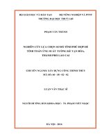 Luận văn thạc sĩ Xây dựng công trình thủy: Nghiên cứu lựa chọn sơ đồ tính phù hợp để tính toán ứng suất tường kè Vạn Hòa, thành phố Lào Cai
