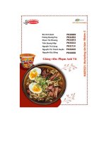 tiểu luận đánh giá và đề xuất ý tưởng cho chiến lược marketing hỗn hợp acecook