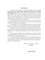 Luận văn thạc sĩ Thủy văn học: Mô phỏng lũ trên lưu vực sông Trà Bồng - Quảng Ngãi và tính toán các giải pháp chống ngập quốc lộ 1A