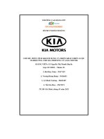 tiểu luận phân tích khách hàng và triển khai chiến lượcmarketing cho kia morning của kia motor