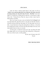 Luận văn thạc sĩ Quản lý xây dựng: Nghiên cứu các phương pháp kiểm soát và đánh giá chất lượng công trình xây dựng áp dụng cho công trình cống Trà Linh - Thái Bình