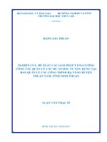 Luận văn thạc sĩ Quản lý xây dựng: Nghiên cứu, đề xuất các giải pháp tăng cường công tác quản lý các dự án đầu tư xây dựng tại Ban quản lý các công trình hạ tầng huyện Thuận Nam, tỉnh Ninh Thuận
