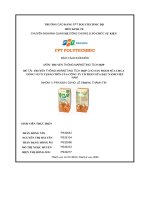 tiểu luận truyền thông marketing tích hợp cho sản phẩm sữa chua uống veyo vị đào tiên của công ty cổ phần sữa đậu nành việt nam