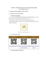 tiểu luận mô hình tổ chức imc trong doanh nghiệpcococherry mộc an