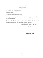 Luận văn thạc sĩ Quản lý xây dựng: Nâng cao chất lượng công trình xây dựng tại công ty cổ phần xây dựng Tiến Triển