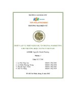 tiểu luận thiết lập và triển khai dự án digital marketingcho thương hiệu nutnut vietnam