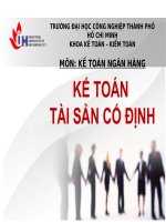 Tiểu luận - kế toán ngân hàng - đề tài - kế toán tài sản cố định