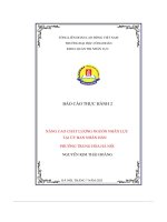 nâng cao chất lượng nguồn nhân lực tại ủy ban nhân dân phường trung hòa hà nội