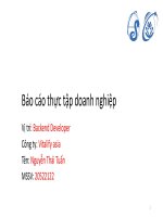 báo cáo thực tập lập trình backend với nestjs