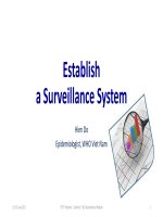 Establish a Surveillance System