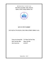 Đồ Án tốt nghiệp xây dựng Ứng dụng chat realtime video call