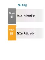 Tiểu luận - kế toán ngân hàng - đề tài -  kế toán  tài khoản 136 , 336