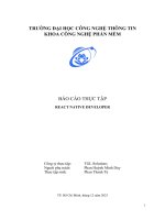 báo cáo thực tập react native developer