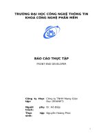 thực tập front end developer