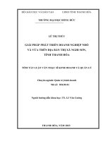 Luận Văn Giải Pháp Phát Triển Doanh Nghiệp Nhỏ Và Vừa Trên Địa Bàn Thị Xã Nghi Sơn, Tỉnh Thanh Hóa.pdf