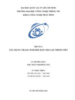 đồ án 2 xây dựng trang web hỏi đáp cho lập trình viên