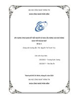 đồ án 2 xây dựng ứng dụng kết nối người có nhu cầu nâng cao khả năng giao tiếp ngoại ngữ