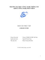 báo cáo thực tập android intern