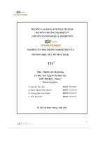 tiểu luận nghiên cứu hoạt động marketing của thương hiệu sữa th true milk 3