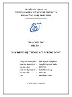 đồ án 1 xây dựng hệ thống với spring boot