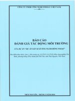báo cáo đánh giá tác động môi trường dự án dự án sản xuất ống ngắm hồng ngoại