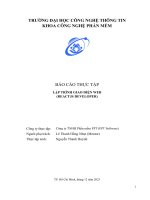 báo cáo thực tập lập trình giao diện web reactjs developer