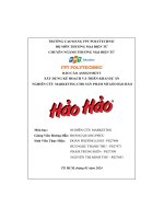 tiểu luận xây dựng kế hoạch và triển khai dự ánnghiên cứu marketing cho sản phẩm mì gói hảo hảo