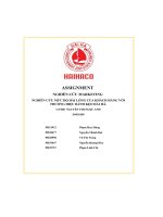 tiểu luận nghiên cứu marketing nghiên cứu mức độ hài lòng của khách hàng với thương hiệu bánh kẹo hải hà