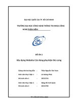 đồ án 2 xây dựng website cửa hàng phụ kiện thú cưng