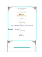 tiểu luận nghiên cứu hoạt động marketing dòng sản phẩm may mặc tại công ty dệt may hòa thọ