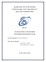 đồ án 1 xây dựng web và app xem phim tích hợp hệ thống khuyến nghị