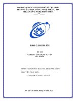 đồ án 1 careon ứng dụng tư vấn sức khỏe