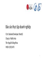 Back-End Developer (Báo Cáo Thực Tập ).Pptx