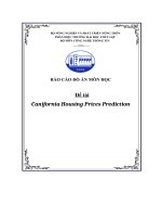 báo cáo đồ án môn học đề tài canifornia housing prices prediction