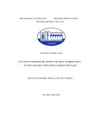 xây dựng website hệ thống thi trắc nghiệm trực tuyến cho học viện nông nghiệp việt nam