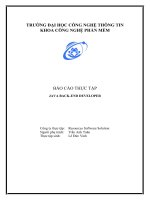 báo cáo thực tập java back end developer