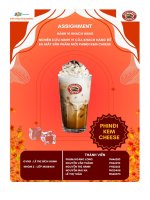 tiểu luận assighment hành vi khách hàng nghiên cứu hành vi của khách hàng để ra mắt sản phẩm mới phinđi kem cheese