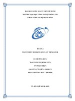 đồ án 2 phát triển website quản lý tiệm bánh