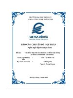 báo cáo chuyên đề học phần ngôn ngữ lập trình python đề tài tìm hiểu thực thi các câu lệnh có điều kiện trong python conditional execution