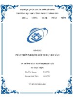 đồ án 2 phát triển website giới thiệu việc làm