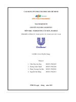tiểu luận môn học marketing căn bản tìm hiểu công ty tnhh quốc tế unilever việt nam