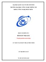 báo cáo đồ án 1 hỏi đáp thị giác visual question answering cử nhân ngành kỹ thuật phần mềm