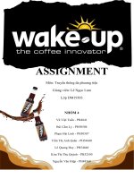 assignment môn truyền thông đa phương tiện công ty cổ phần vinacafé biên hòa