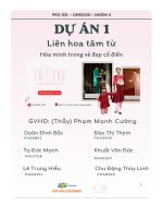 tiểu luận dự án 1 liên hoa tâm từ hòa mình trong vẻ đẹp cổ điển