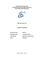 báo cáo thực tập backend developer