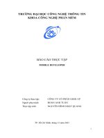 báo cáo thực tập mobile