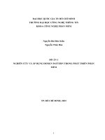 đồ án 1 nghiên cứu và áp dụng design pattern trong phát triển phần mềm